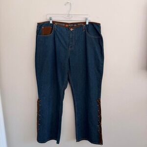Y2K ROUTE 66 DENIM WESTERN STYLE‎ LOW RISE FIT JEANS